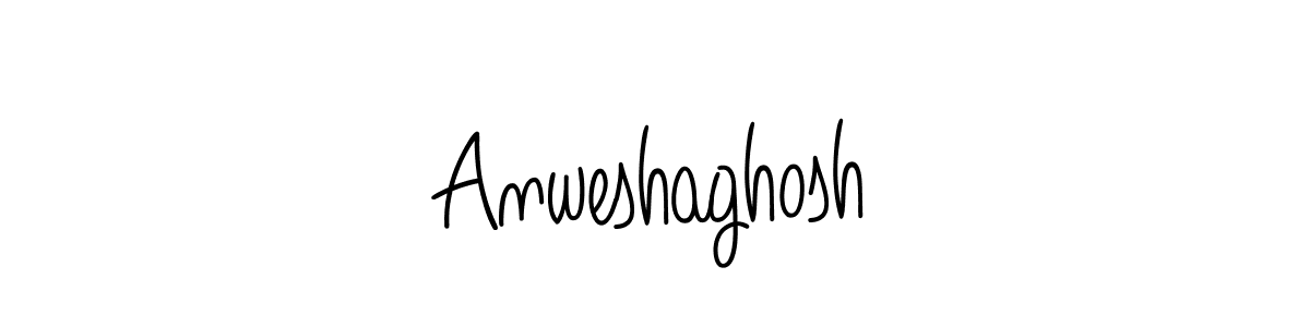 How to make Anweshaghosh name signature. Use Angelique-Rose-font-FFP style for creating short signs online. This is the latest handwritten sign. Anweshaghosh signature style 5 images and pictures png