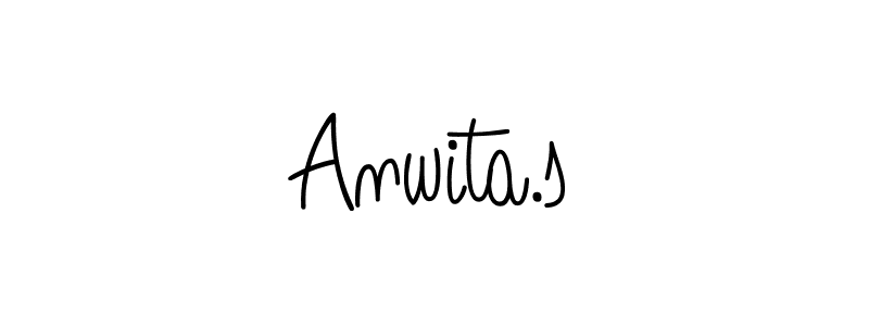 Use a signature maker to create a handwritten signature online. With this signature software, you can design (Angelique-Rose-font-FFP) your own signature for name Anwita.s. Anwita.s signature style 5 images and pictures png