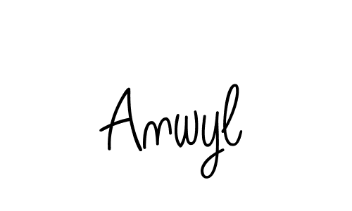 Design your own signature with our free online signature maker. With this signature software, you can create a handwritten (Angelique-Rose-font-FFP) signature for name Anwyl. Anwyl signature style 5 images and pictures png