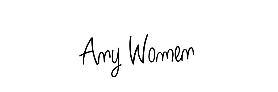 if you are searching for the best signature style for your name Any Women. so please give up your signature search. here we have designed multiple signature styles  using Angelique-Rose-font-FFP. Any Women signature style 5 images and pictures png