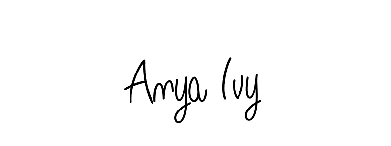 Design your own signature with our free online signature maker. With this signature software, you can create a handwritten (Angelique-Rose-font-FFP) signature for name Anya Ivy. Anya Ivy signature style 5 images and pictures png