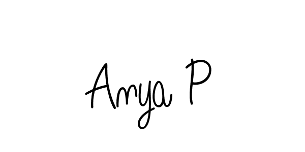 Best and Professional Signature Style for Anya P. Angelique-Rose-font-FFP Best Signature Style Collection. Anya P signature style 5 images and pictures png