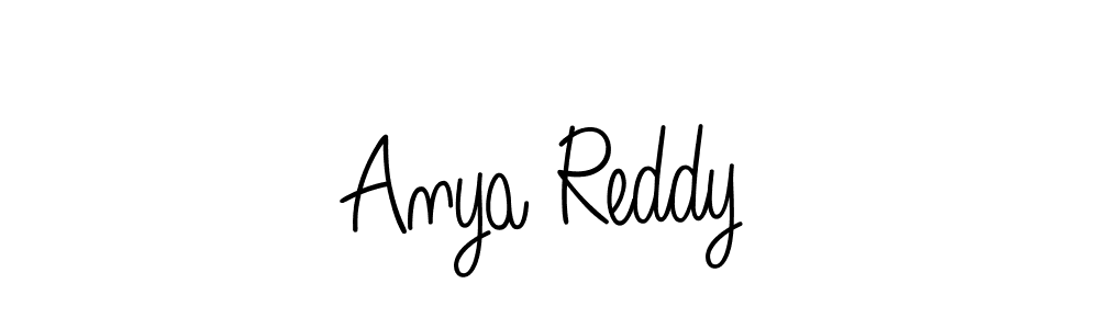 Use a signature maker to create a handwritten signature online. With this signature software, you can design (Angelique-Rose-font-FFP) your own signature for name Anya Reddy. Anya Reddy signature style 5 images and pictures png