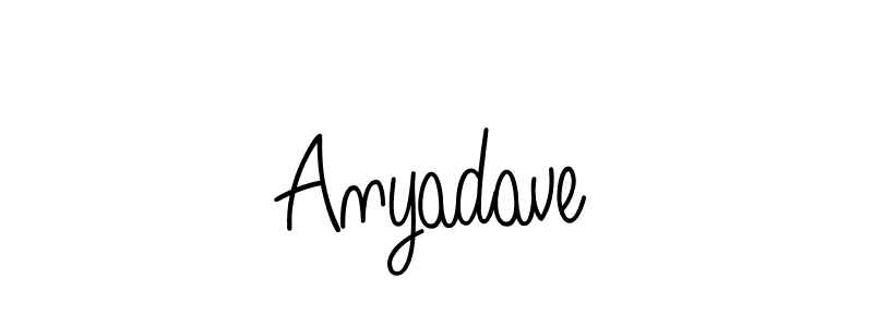 Create a beautiful signature design for name Anyadave. With this signature (Angelique-Rose-font-FFP) fonts, you can make a handwritten signature for free. Anyadave signature style 5 images and pictures png