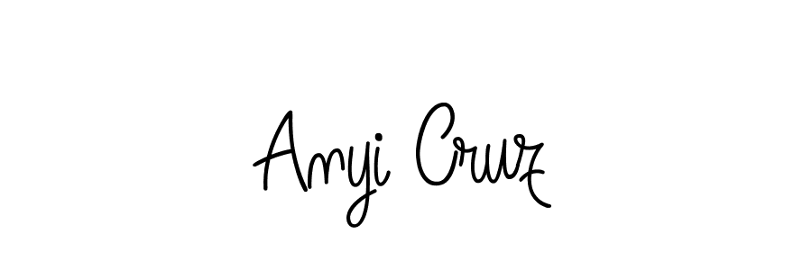 The best way (Angelique-Rose-font-FFP) to make a short signature is to pick only two or three words in your name. The name Anyi Cruz include a total of six letters. For converting this name. Anyi Cruz signature style 5 images and pictures png