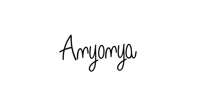 The best way (Angelique-Rose-font-FFP) to make a short signature is to pick only two or three words in your name. The name Anyonya include a total of six letters. For converting this name. Anyonya signature style 5 images and pictures png