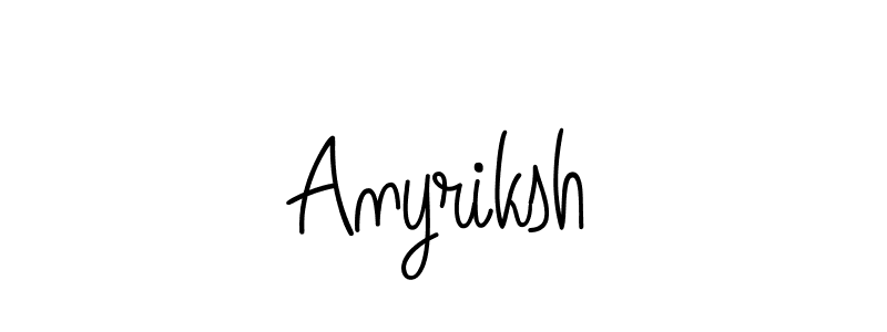 Use a signature maker to create a handwritten signature online. With this signature software, you can design (Angelique-Rose-font-FFP) your own signature for name Anyriksh. Anyriksh signature style 5 images and pictures png