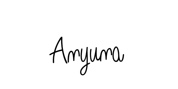 How to make Anyuna name signature. Use Angelique-Rose-font-FFP style for creating short signs online. This is the latest handwritten sign. Anyuna signature style 5 images and pictures png