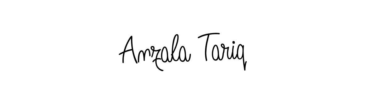 How to make Anzala Tariq name signature. Use Angelique-Rose-font-FFP style for creating short signs online. This is the latest handwritten sign. Anzala Tariq signature style 5 images and pictures png