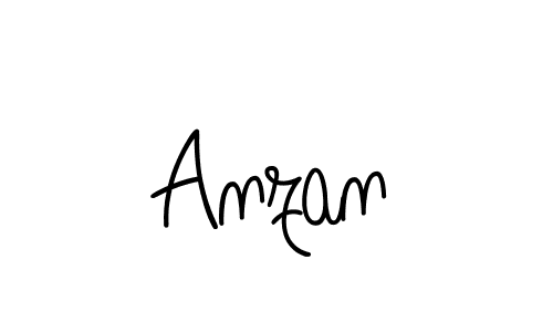 Design your own signature with our free online signature maker. With this signature software, you can create a handwritten (Angelique-Rose-font-FFP) signature for name Anzan. Anzan signature style 5 images and pictures png