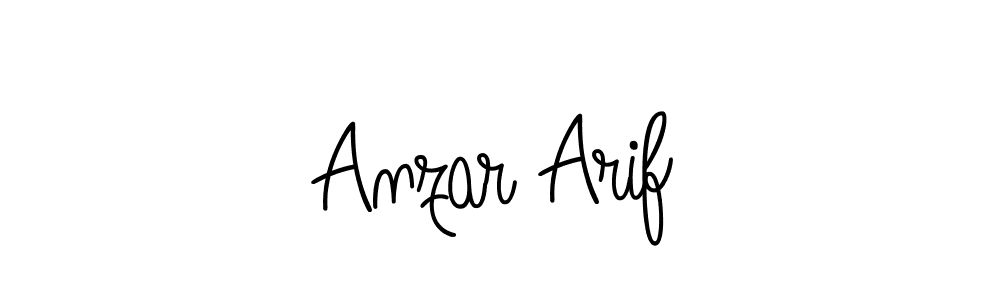 Anzar Arif stylish signature style. Best Handwritten Sign (Angelique-Rose-font-FFP) for my name. Handwritten Signature Collection Ideas for my name Anzar Arif. Anzar Arif signature style 5 images and pictures png