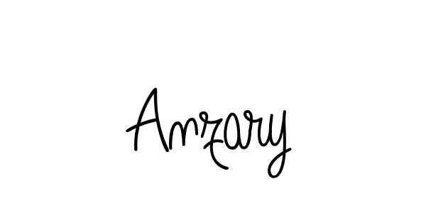 Make a beautiful signature design for name Anzary. Use this online signature maker to create a handwritten signature for free. Anzary signature style 5 images and pictures png