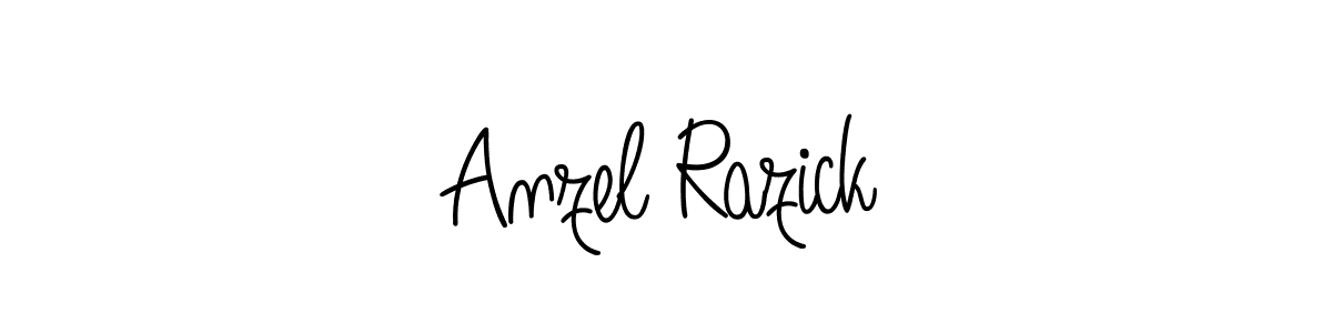 Make a beautiful signature design for name Anzel Razick. Use this online signature maker to create a handwritten signature for free. Anzel Razick signature style 5 images and pictures png