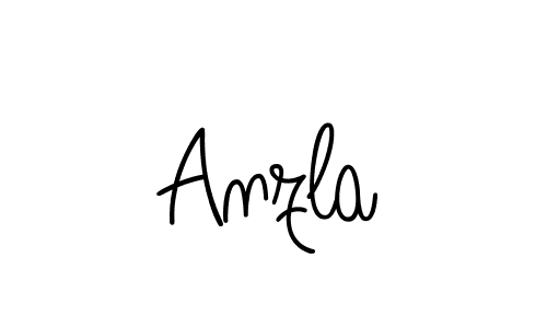 The best way (Angelique-Rose-font-FFP) to make a short signature is to pick only two or three words in your name. The name Anzla include a total of six letters. For converting this name. Anzla signature style 5 images and pictures png