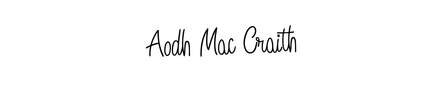 Make a beautiful signature design for name Aodh Mac Craith. With this signature (Angelique-Rose-font-FFP) style, you can create a handwritten signature for free. Aodh Mac Craith signature style 5 images and pictures png