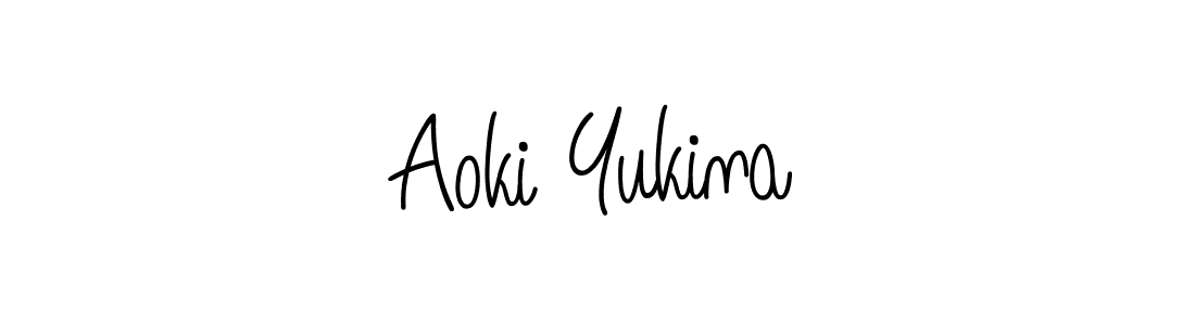 Make a beautiful signature design for name Aoki Yukina. Use this online signature maker to create a handwritten signature for free. Aoki Yukina signature style 5 images and pictures png