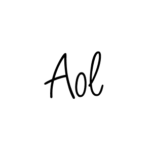 Design your own signature with our free online signature maker. With this signature software, you can create a handwritten (Angelique-Rose-font-FFP) signature for name Aol. Aol signature style 5 images and pictures png