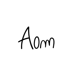 How to make Aom name signature. Use Angelique-Rose-font-FFP style for creating short signs online. This is the latest handwritten sign. Aom signature style 5 images and pictures png