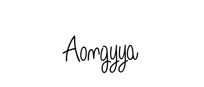 It looks lik you need a new signature style for name Aongyya. Design unique handwritten (Angelique-Rose-font-FFP) signature with our free signature maker in just a few clicks. Aongyya signature style 5 images and pictures png