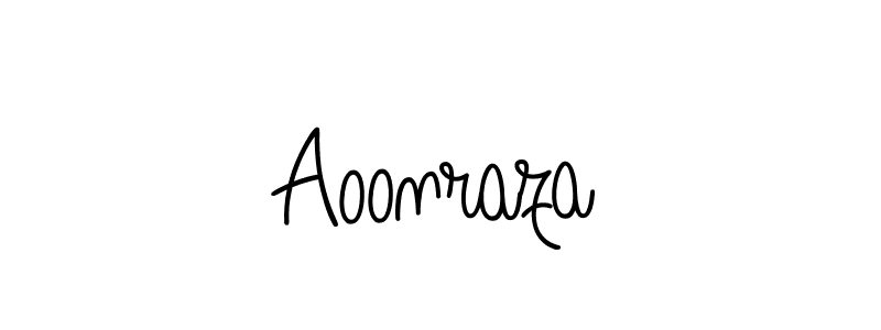 if you are searching for the best signature style for your name Aoonraza. so please give up your signature search. here we have designed multiple signature styles  using Angelique-Rose-font-FFP. Aoonraza signature style 5 images and pictures png