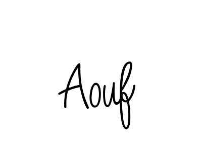 The best way (Angelique-Rose-font-FFP) to make a short signature is to pick only two or three words in your name. The name Aouf include a total of six letters. For converting this name. Aouf signature style 5 images and pictures png