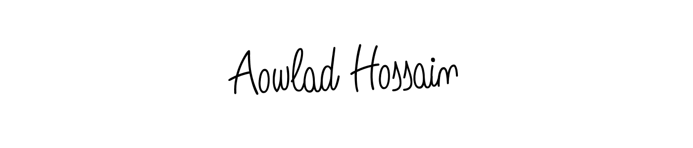 Make a beautiful signature design for name Aowlad Hossain. Use this online signature maker to create a handwritten signature for free. Aowlad Hossain signature style 5 images and pictures png