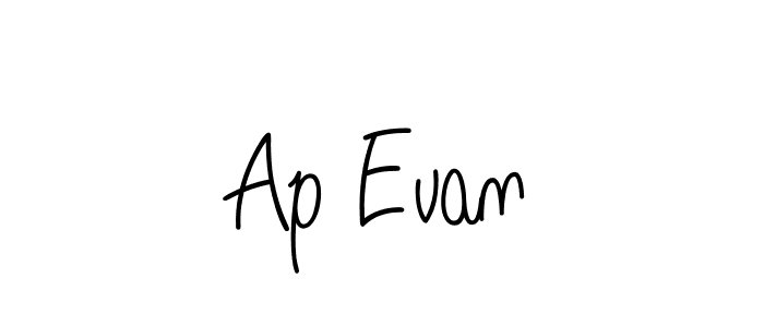 The best way (Angelique-Rose-font-FFP) to make a short signature is to pick only two or three words in your name. The name Ap Evan include a total of six letters. For converting this name. Ap Evan signature style 5 images and pictures png