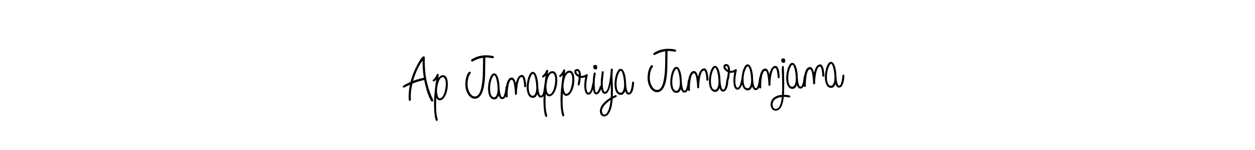 Design your own signature with our free online signature maker. With this signature software, you can create a handwritten (Angelique-Rose-font-FFP) signature for name Ap Janappriya Janaranjana. Ap Janappriya Janaranjana signature style 5 images and pictures png