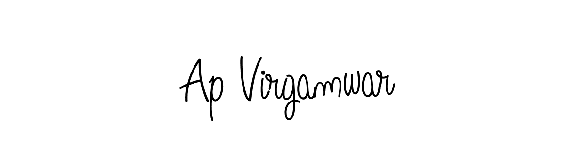 How to make Ap Virgamwar signature? Angelique-Rose-font-FFP is a professional autograph style. Create handwritten signature for Ap Virgamwar name. Ap Virgamwar signature style 5 images and pictures png