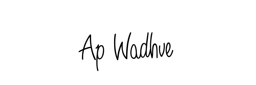 Use a signature maker to create a handwritten signature online. With this signature software, you can design (Angelique-Rose-font-FFP) your own signature for name Ap Wadhve. Ap Wadhve signature style 5 images and pictures png