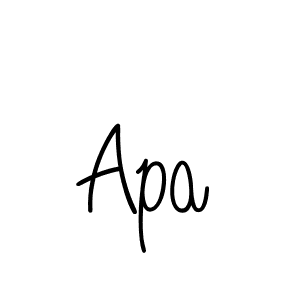 The best way (Angelique-Rose-font-FFP) to make a short signature is to pick only two or three words in your name. The name Apa include a total of six letters. For converting this name. Apa signature style 5 images and pictures png