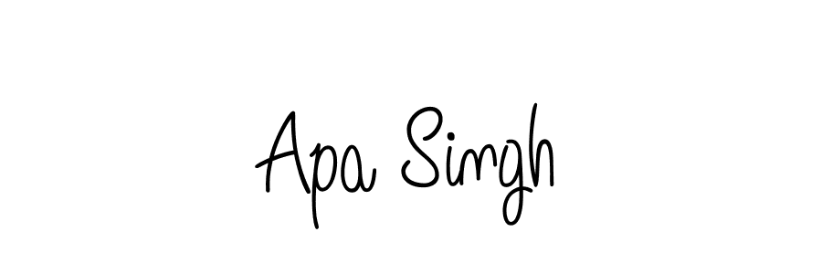 if you are searching for the best signature style for your name Apa Singh. so please give up your signature search. here we have designed multiple signature styles  using Angelique-Rose-font-FFP. Apa Singh signature style 5 images and pictures png