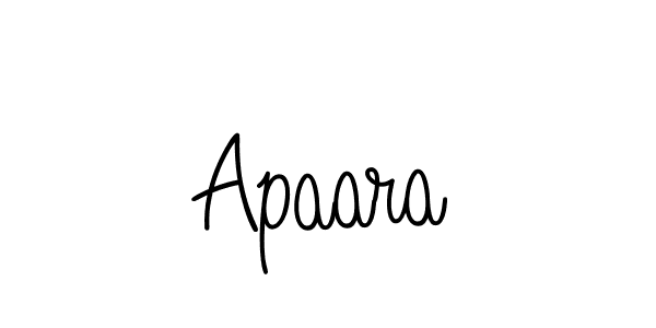 Use a signature maker to create a handwritten signature online. With this signature software, you can design (Angelique-Rose-font-FFP) your own signature for name Apaara. Apaara signature style 5 images and pictures png