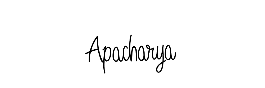 Make a beautiful signature design for name Apacharya. With this signature (Angelique-Rose-font-FFP) style, you can create a handwritten signature for free. Apacharya signature style 5 images and pictures png