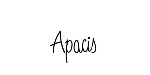 Make a beautiful signature design for name Apacis. With this signature (Angelique-Rose-font-FFP) style, you can create a handwritten signature for free. Apacis signature style 5 images and pictures png