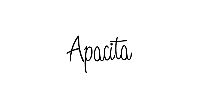 Design your own signature with our free online signature maker. With this signature software, you can create a handwritten (Angelique-Rose-font-FFP) signature for name Apacita. Apacita signature style 5 images and pictures png