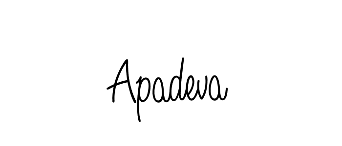 How to make Apadeva signature? Angelique-Rose-font-FFP is a professional autograph style. Create handwritten signature for Apadeva name. Apadeva signature style 5 images and pictures png