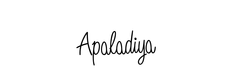 if you are searching for the best signature style for your name Apaladiya. so please give up your signature search. here we have designed multiple signature styles  using Angelique-Rose-font-FFP. Apaladiya signature style 5 images and pictures png