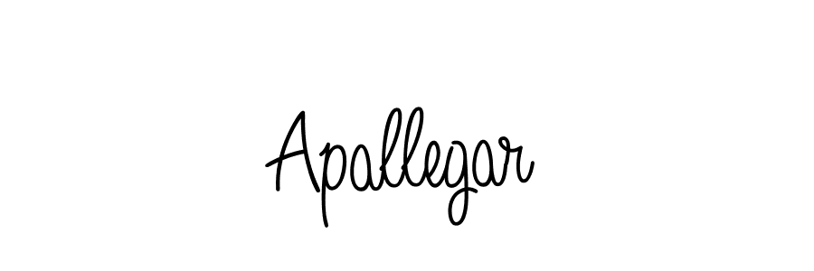 Make a beautiful signature design for name Apallegar. With this signature (Angelique-Rose-font-FFP) style, you can create a handwritten signature for free. Apallegar signature style 5 images and pictures png