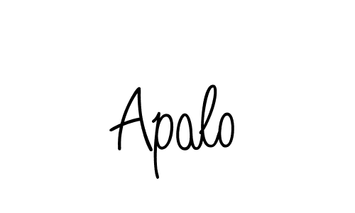 How to make Apalo signature? Angelique-Rose-font-FFP is a professional autograph style. Create handwritten signature for Apalo name. Apalo signature style 5 images and pictures png