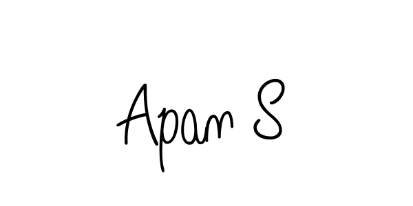 Create a beautiful signature design for name Apan S. With this signature (Angelique-Rose-font-FFP) fonts, you can make a handwritten signature for free. Apan S signature style 5 images and pictures png