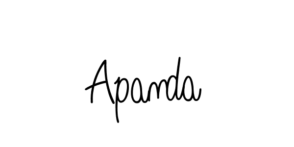 if you are searching for the best signature style for your name Apanda. so please give up your signature search. here we have designed multiple signature styles  using Angelique-Rose-font-FFP. Apanda signature style 5 images and pictures png