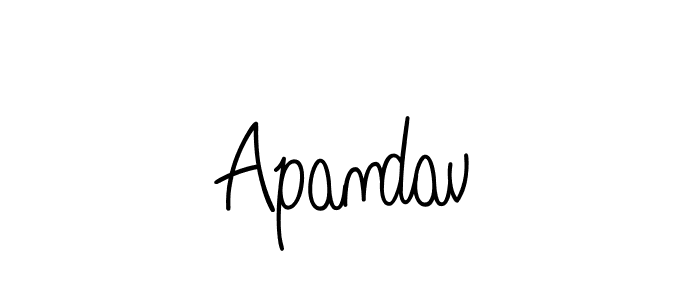 Apandav stylish signature style. Best Handwritten Sign (Angelique-Rose-font-FFP) for my name. Handwritten Signature Collection Ideas for my name Apandav. Apandav signature style 5 images and pictures png