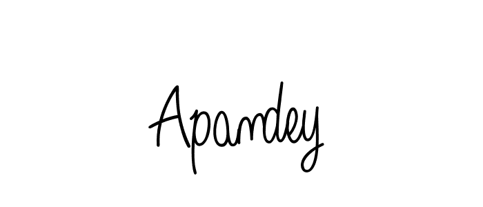 The best way (Angelique-Rose-font-FFP) to make a short signature is to pick only two or three words in your name. The name Apandey include a total of six letters. For converting this name. Apandey signature style 5 images and pictures png