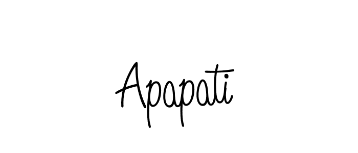 How to make Apapati name signature. Use Angelique-Rose-font-FFP style for creating short signs online. This is the latest handwritten sign. Apapati signature style 5 images and pictures png