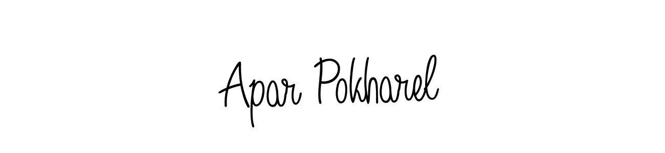 Angelique-Rose-font-FFP is a professional signature style that is perfect for those who want to add a touch of class to their signature. It is also a great choice for those who want to make their signature more unique. Get Apar Pokharel name to fancy signature for free. Apar Pokharel signature style 5 images and pictures png