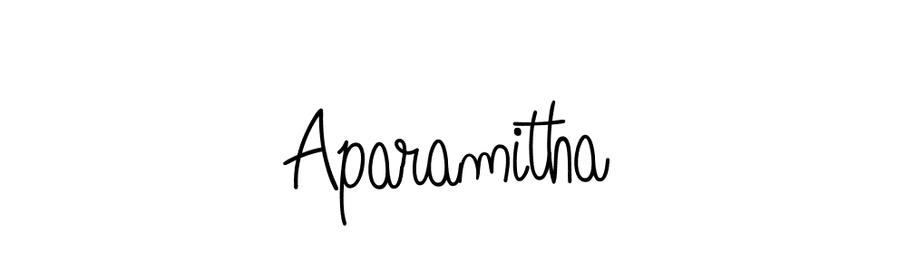 Create a beautiful signature design for name Aparamitha. With this signature (Angelique-Rose-font-FFP) fonts, you can make a handwritten signature for free. Aparamitha signature style 5 images and pictures png