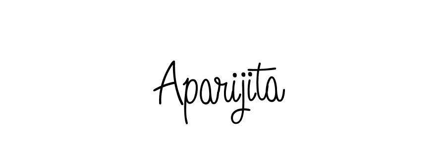 How to make Aparijita signature? Angelique-Rose-font-FFP is a professional autograph style. Create handwritten signature for Aparijita name. Aparijita signature style 5 images and pictures png