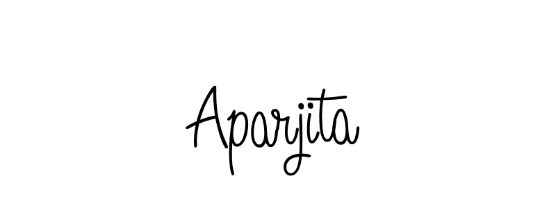 Create a beautiful signature design for name Aparjita. With this signature (Angelique-Rose-font-FFP) fonts, you can make a handwritten signature for free. Aparjita signature style 5 images and pictures png