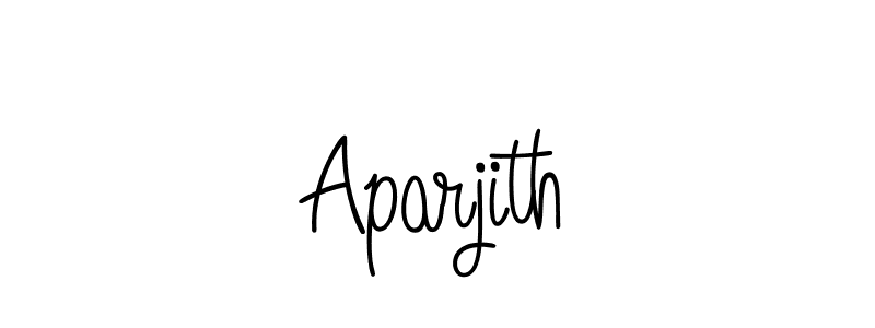 You should practise on your own different ways (Angelique-Rose-font-FFP) to write your name (Aparjith) in signature. don't let someone else do it for you. Aparjith signature style 5 images and pictures png